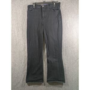NYDJ Women's Stonewashed Black‎ Jeans Rhinestone Back Pockets Size 12